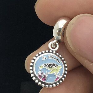 ✨🔥Pandora St. Thomas Turtle Charm Beach Travel Turtle Pendant